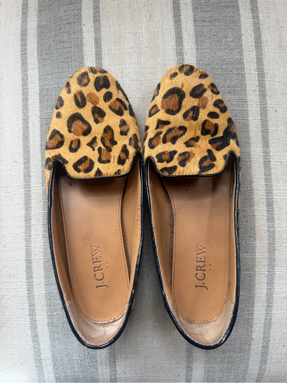 J. Crew Leopard Print Women's Loafers in Tan and Black